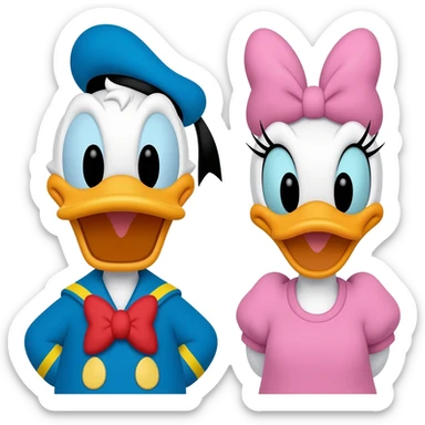 Donald Duck & Daisy Duck sticker