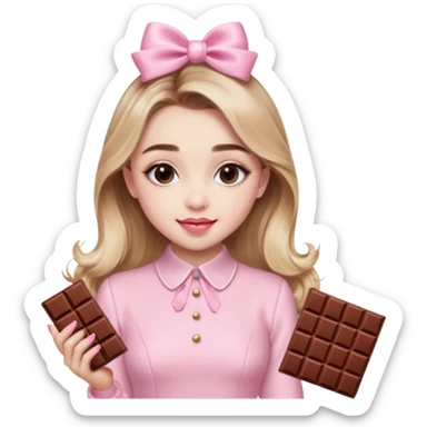 Sabrina carpenter sweet tooth perfume (shaped liked a light pink chocolate bar)  sticker
