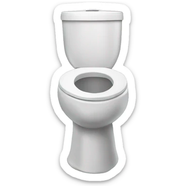 Skibidi toilet but the head is a horse sticker