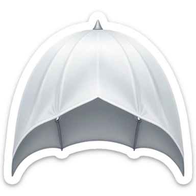 white canopy upside down sticker
