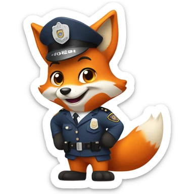 zootopia fox sticker