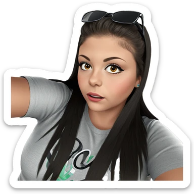 solo selfie in car sticker