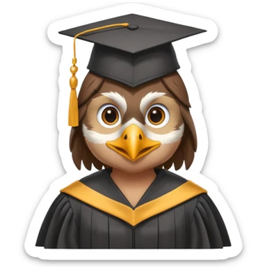 hawk graduate college sticker