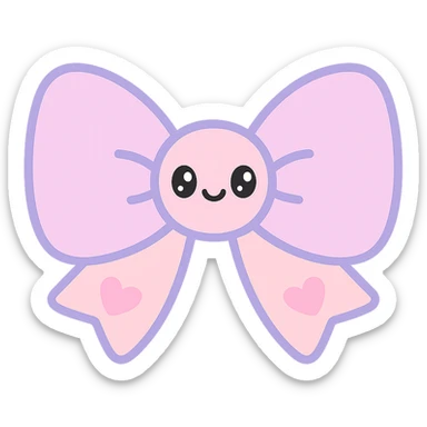 gothic bow kawaii style sticker