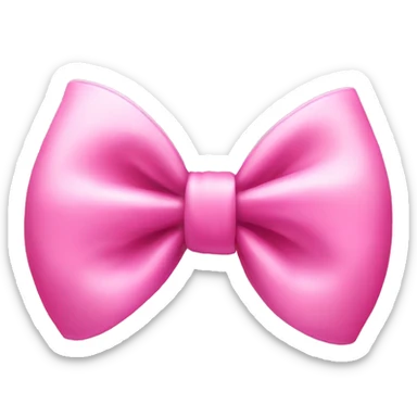 Pink bow sticker
