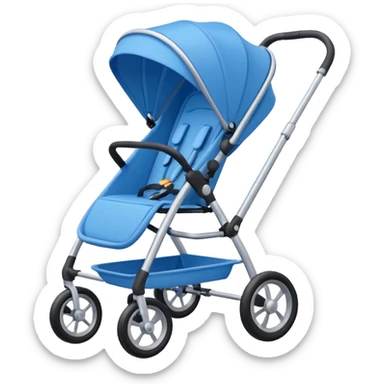 blue stroller sticker