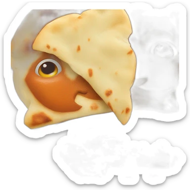 Butter chicken and naan sticker