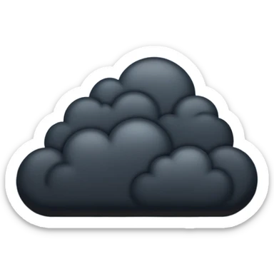 sky full of dark clouds  sticker