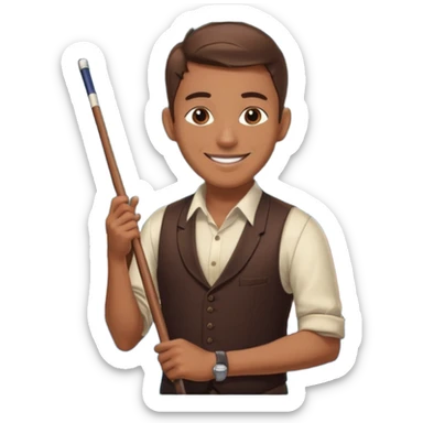 billiard dealer sticker