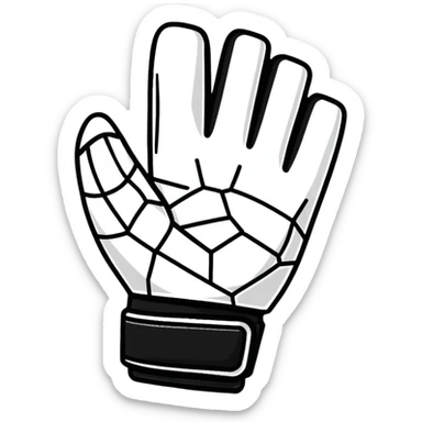 Soccer goalkeeper glove sticker