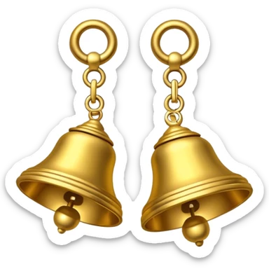traditional Indian ghungroo ankle bells used in classical dance sticker