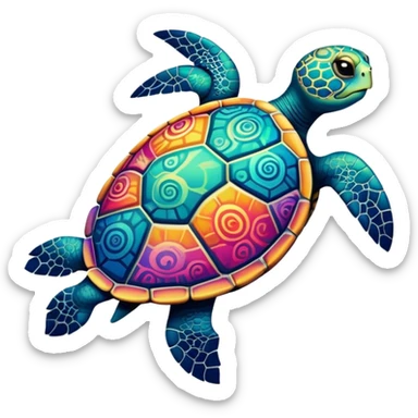 Grateful Dead turtle tattoo  sticker