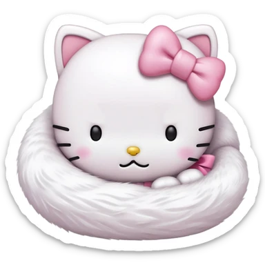 Hello kitty sleep  sticker