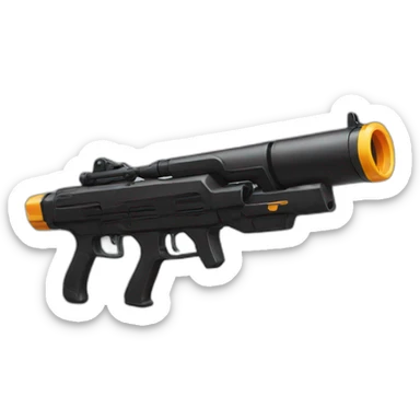 black blaster sticker