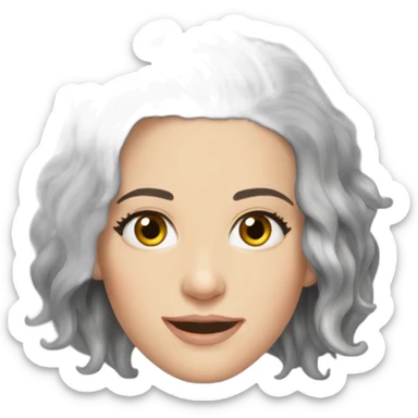 Kristen stewart gray hair sticker