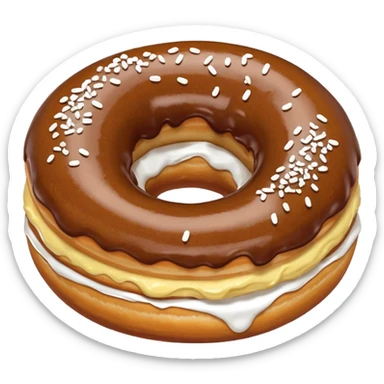 Nutella filled donut sticker