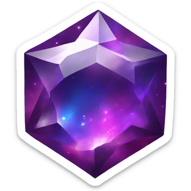 A super shiny mega gem with amazing galaxy color  sticker