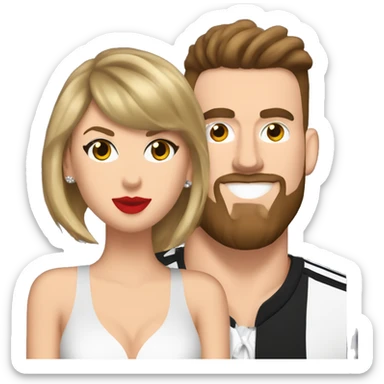 Taylor swift and Travis kelce  sticker