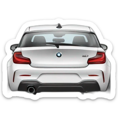 White bmw 1 series sticker