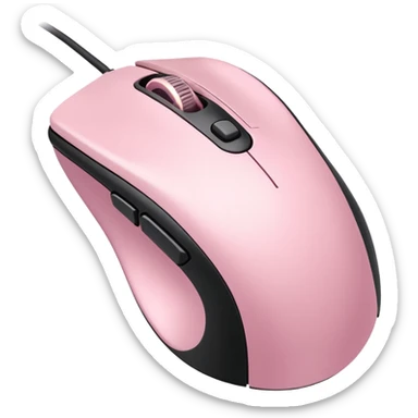 baby pink gaming mouse sticker