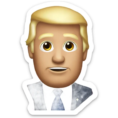 Trump with American flag sticker