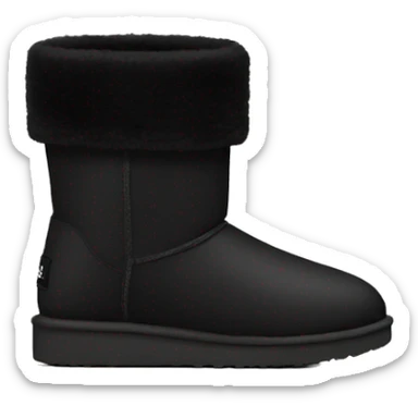 black ugg boots sticker