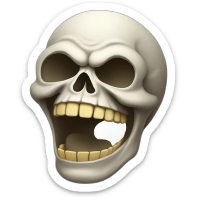 Laughing Skull iOS emoji sticker