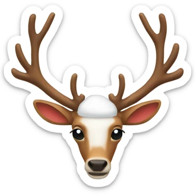 Christmas antlers sticker