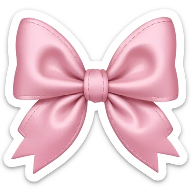 artsy bow delicate pastel pink colour sticker