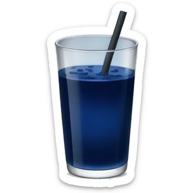 dark blue drink sticker