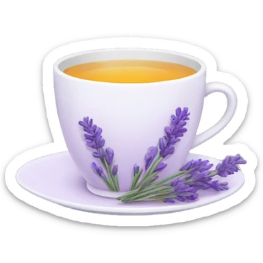 Lavender tea sticker