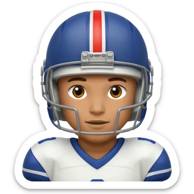 a football player in a match sticker