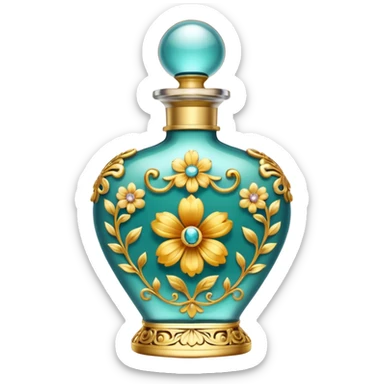 Perfume bottle sticker