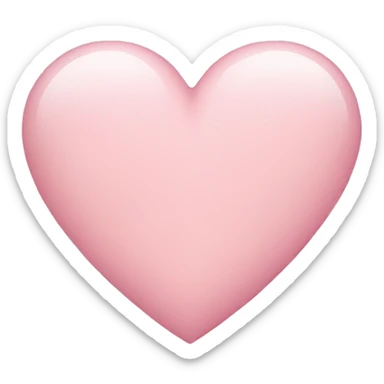 Light pink heart sticker