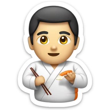 sushi fazendo joia sticker