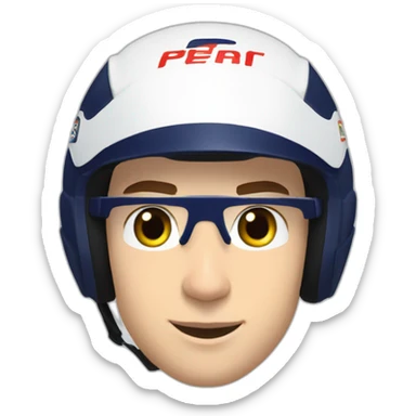 Pierre gasly en combinaison de pilote sticker