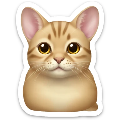 A cat breed golden chinchilla  sticker