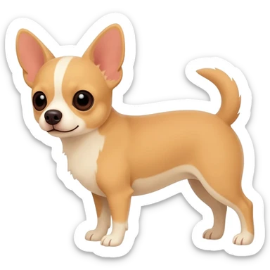 All Beige chihuahua sticker