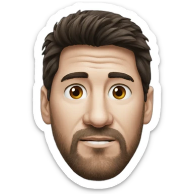 messi-maradona-face-togheter sticker