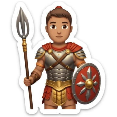 Roman Gladiator spear sticker