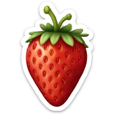 Strawberry sticker