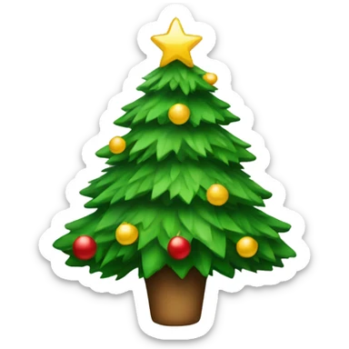 Christmas tree sticker
