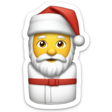 Christmas judo santa sticker