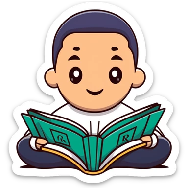 Ronaldo reading the Quran sticker