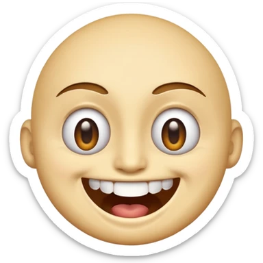 emogy showing winning face sticker