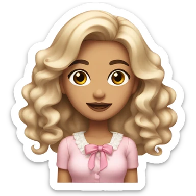 Coquette girl sticker