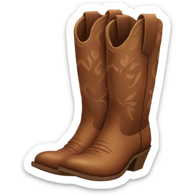 cowgirl boots sticker