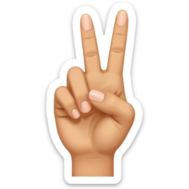  Can you do the Oke sign but than with de middle vinger.  sticker