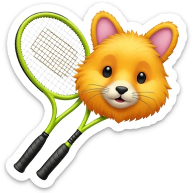 Tennis-Racket Animals sticker