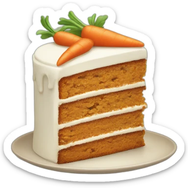 carrot cake sticker